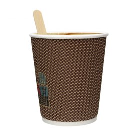 Kartonové Kelímek Zvlněný 9Oz/270ml Kraft Ø8,0cm (1050 Ks)
