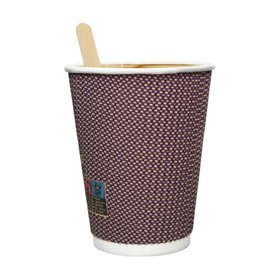 Kartonové Kelímek Zvlněný 9Oz/270ml Kraft Ø8,0cm (1050 Ks)