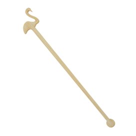 Bambusové Míchátko na Nápoj Růžový Plameňák 14cm (600 Ks)