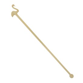 Bambusové Míchátko na Nápoj Růžový Plameňák 18cm (50 Ks)