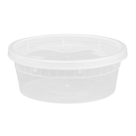 Plastová Miska “Deli Range” PP Průhledná s Víčkem 240ml (240 Ks)