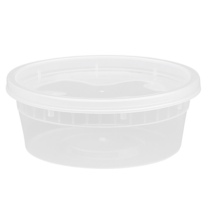 Plastová Miska “Deli Range” PP Průhledná s Víčkem 240ml (40 Ks) Plastová Miska “Deli Range” PP Průhledná s Víčkem 240ml (40 Ks)