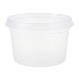 Plastová Miska “Deli Range” PP Průhledná s Víčkem 480ml (240 Ks)
