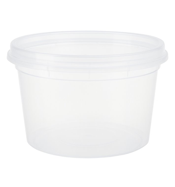 Plastová Miska “Deli Range” PP Průhledná s Víčkem 480ml (240 Ks) Plastová Miska “Deli Range” PP Průhledná s Víčkem 480ml (240 Ks)