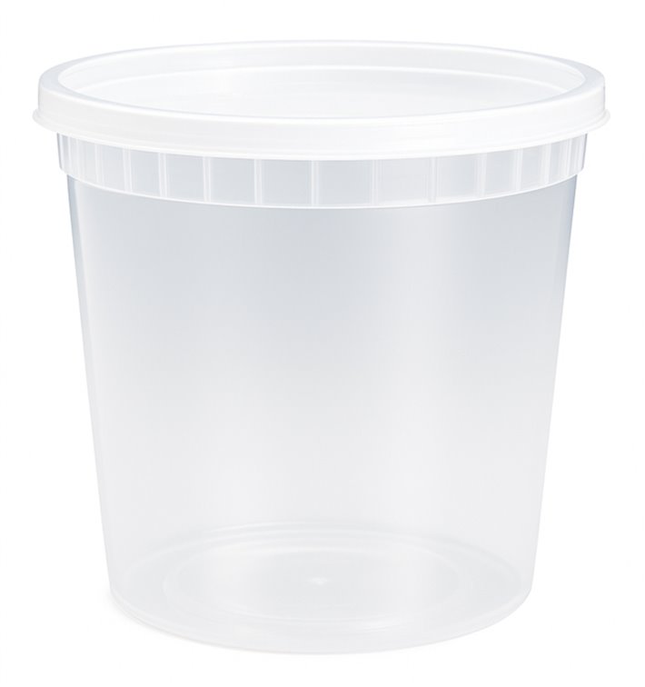 Plastová Miska “Deli Range” PP Průhledná s Víčkem 720ml (240 Ks) Plastová Miska “Deli Range” PP Průhledná s Víčkem 720ml (240 Ks)