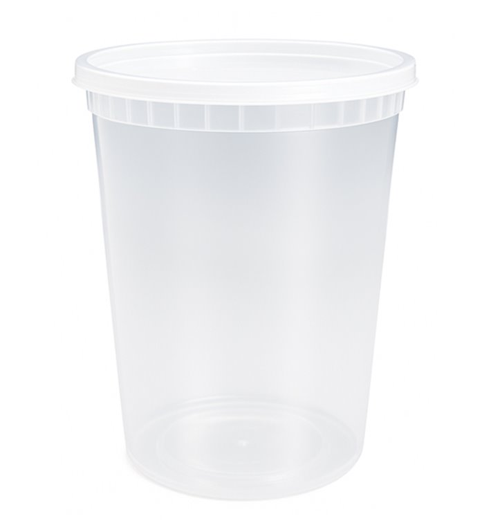 Plastová Miska “Deli Range” PP Průhledná s Víčkem 960ml (240 Ks) Plastová Miska “Deli Range” PP Průhledná s Víčkem 960ml (240 Ks)