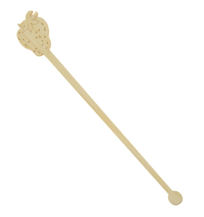 Bambusové míchátko na Nápoj Jahoda 14cm (50 Ks) Bambusové míchátko na Nápoj Jahoda 14cm (50 Ks)