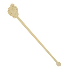 Bambusové míchátko na Nápoj Jahoda 14cm (600 Ks)