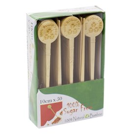 Bambusová značkovací tyč “Sugar Free” 10cm (50 Ks)