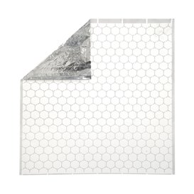 Hliníková fólie odolná proti mastnotě, stříbrná 35*35cm (25 Ks)