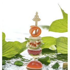 Bambusový špíz „Bouddha 1“ 12cm (600 Ks)