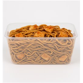 Plastová Miska Obdélníková PP Průhledná 1.000ml 17,4x11,6x7cm (25 Ks)