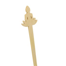 Bambusový špíz „Bouddha 1“ 12cm (50 Ks)