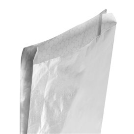 Hliníková Papírové Sáčky odolná proti Mastnotě Stříbrná 22,3+5x20cm (250 Ks)