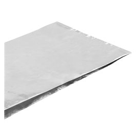 Hliníková Papírové Sáčky odolná proti Mastnotě Stříbrná 26+5x10,3cm (200 Ks)