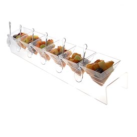 Držák Kužele PS Transparentní 6 Otvorů 40x6,5x7cm (6 Ks)