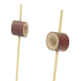 Bambusová Špejle s Červeným Kroužkem 12cm (1000 Ks)