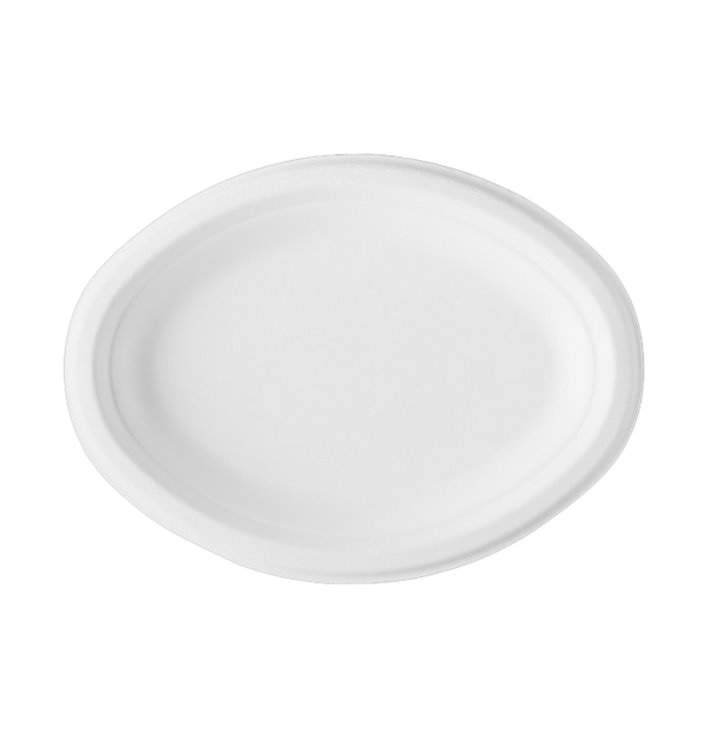 Podnos z Cukrové Třtiny Bagasové Bílý 25,4x17,5 cm (500 Ks) Podnos z Cukrové Třtiny Bagasové Bílý 25,4x17,5 cm (500 Ks)