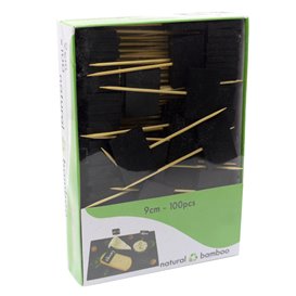Bambusové Špejle s Břidlicová 9cm (100 Ks)