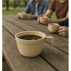 Šálek Opakovaně Použitelné PP Cup Béžový 190ml (25 Ks)