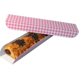 Papírové Podnos Otevřený 30x6,1x3,2 cmRůžová (100 Kousky)