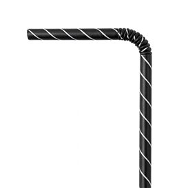 Flexibilní Brčka Papírové Odrůda Ø6mm 23cm (3.000 Ks)