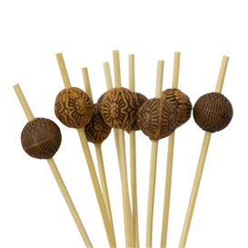 Bambusový Bodce Étnico 9cm (100 Ks)