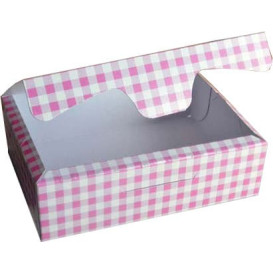 Krabička pro Cukrárny Karton 25,8x18,9x8cm 2Kg Růžová (25 Kousky)