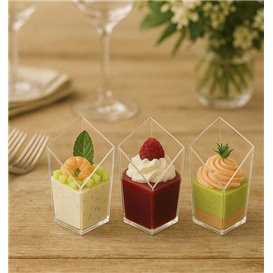 Diamantové Fingerfood Kelímek Kulatý PS Transparentní 60ml (20 Ks)