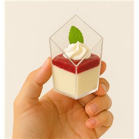 Diamantové Fingerfood Kelímek Kulatý PS Transparentní 60ml (200 Ks)