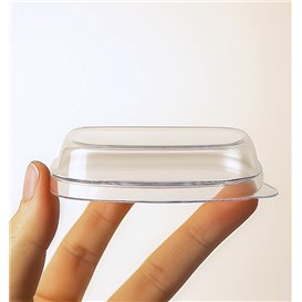 Víčko pro Fingerfood Kelímek PS Transparent 7,5x7,5cm (2.000 Ks)
