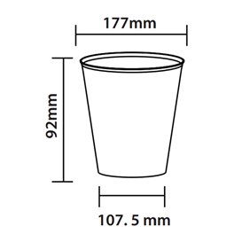 Nerozbitná a opakovaně použitelná PP sklenice Mojito 480ml (10 Ks)