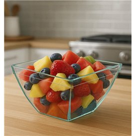 Průhledná Fingerfood Miska PS “Water Green” 580ml (25 Ks)