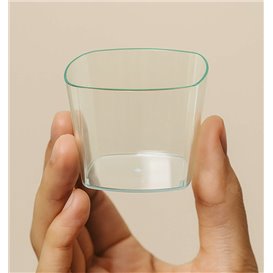 Fingerfood Miska Nízká, PS Transparentní “Water Green” 150ml (200 Ks)