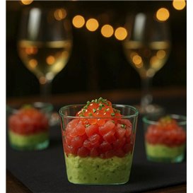 Fingerfood Miska Nízká, PS Transparentní “Water Green” 150ml (200 Ks)
