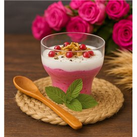 Fingerfood Miska Opakovaně Použitelný PS Tulip Průhledný 65ml (20 Ks)