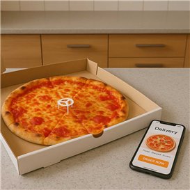 Plastový Distanční Stojánek do Pizza Krabic 30mm (100 Ks)