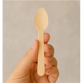Kávová lžička ze Dřeva 11cm v krabičce (1.200 Ks)