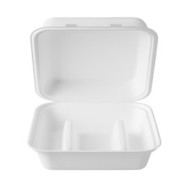 Papírový Menu Box Tacos Bílý 2-Dílné 41x48x40cm (50 Ks)
