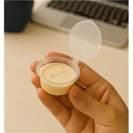Plastový Kelímek PP na Dresing s Víčkem 30ml (100 Ks)