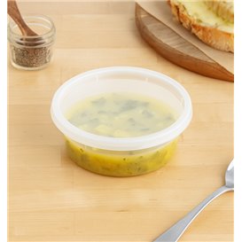 Plastová Miska PP s Víčkem Průhledná “Deli Range” 240ml (40 Ks)