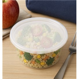 Plastová Miska PP s Víčkem Průhledná “Deli Range” 360ml (40 Ks)