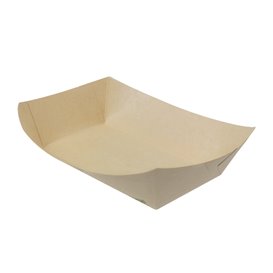 Miska Lodička Bambusového Papíru Kraft 700ml 20,5x15x5,2cm (500 Ks)