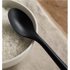 Kávová Lžička na Opakované Použitelná z PP Černá 12,4cm (1.000 Ks)