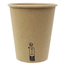 Kartonové Kelímek 9Oz/290ml Kraft Ø8,0cm (50 Ks) 