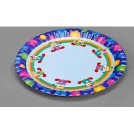 Kartonové Talíře Navržen Klauni 23cm (8 Kousky)