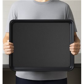 Podnos Plastový Tray Černá 50x37cm (24 Ks)