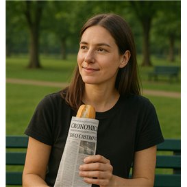 Papírový Sáček na Sandwich Times 12+2x26cm (100 Ks)