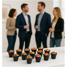 Kelímek Ochutnávky Wielokrotnego Użytku PS "Bod" Černá 60ml (25 Ks)