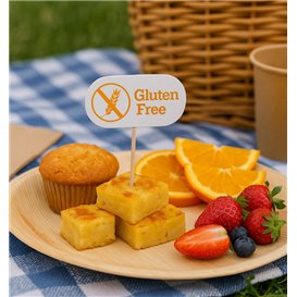 Bambusový bodec s nápisem Gluten Free 8 cm (3.000 Ks)